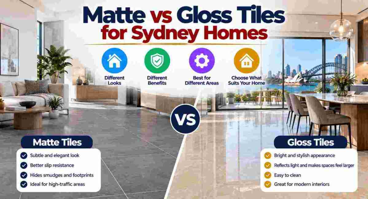 Matte vs Gloss Tiles for Sydney Homes