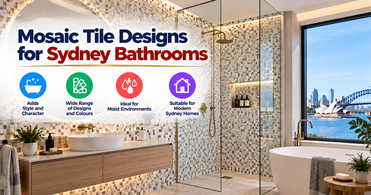 Mosaic Tile Designs for Sydney Bathrooms